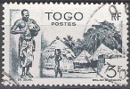 Togo 1947 Michel 204 O Cote (2002) 0.80 Euro Village Et Batteur Cachet Rond - Used Stamps