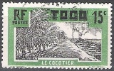 Togo 1924 Michel 70 O Cote (2001) 0.30 Euro Le Cocotier Cachet Rond - Used Stamps