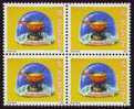 2000 (Zumstein 991) Dauermarken Souvenirs - Fondue, Viererblock ** - Unused Stamps