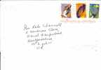 SOUTH AFRICA 2005 COVER 3 STAMPS OF BIRD & FISH - Storia Postale