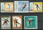 6  Timbres PATINAGE (lot N°03):  Fujeira - Ajman - Mahara - Jeux Olympiques - Patinage Artistique