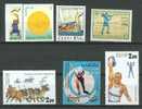 6 Timbres Jeux Traditionnels Et Sports Divers (lot N°04): Pakistan - Estonie - Afghanistan - Russie - Salvador - Russie - Unclassified