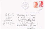 Carta, RONSENAC-CHARENTE 1984, Francia, Cover, Lettre, Letter - Covers & Documents