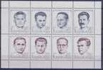 YU 1973-1530-7 FAMOUS PERSON, YUGOSLAVIA. MS, MNH - Hojas Y Bloques