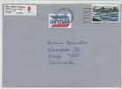USA Cover Sent Air Mail To Denmark Houston TX. 24-3-1988 - Covers & Documents