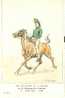 UNIFORMES -regiments -ref 551- Illustrateur P Benigni - Les Uniformes Du 1er Empire -le 5e Chasseurs A Cheval -1810- - Uniformes