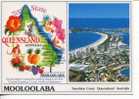 1 X Australia Postcard - Sunshine Coast Map - Autres & Non Classés