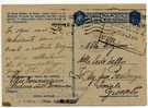 04.06.1943 - Cartolina Postale Per  Le Forze Armate - Dir. Di Comm.to Mil. Del XXIV° Corpo D'Armata - Portofreiheit