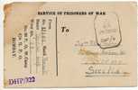 13.11.1943 - Card / Cartolina Prigionieri Di Guerra - Service Of Prisoners Of War - Zonder Portkosten