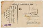 13.11.1943 - Card / Cartolina Prigionieri Di Guerra - Service Of Prisoners Of War - Franchise
