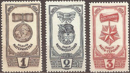 RUSSIA...1945...Michel # 994-996...MNH...MiCV - 10 Euro. - Unused Stamps