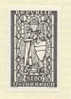 Autriche 1967 "St. Leopold III. Patron De L´Autriche "  épreuve En Noir, Black Proof, Schwarzdruck Auf Blatt. Yvert 1086 - Proofs & Reprints