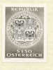 Autriche 1966 " Exposition D´art "  épreuve En Noir, Black Proof, Schwarzdruck Auf Blatt. Yvert 1042 - Ensayos & Reimpresiones