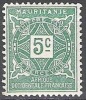 Mauritanie 1914 Michel Taxe 9 Neuf ** Cote (2001) 0.50 Euro Chiffre Au Milieu - Ongebruikt