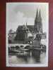 Regensburg - Blick Auf Steinerne Brücke Tor Und Dom - Regensburg