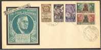 POLAND, FORCES IN ITALY, FDC WITH 5 PROVISIONAL STAMPS (ADDITIONALY SURCHARGED) - Lettres & Documents