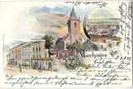 Mörchingen Color Litho Infanterie Kaserne Marktplatz Schreiber Chm Signiert R. Fabie Morhange 3.8.1902 Gelaufen TOP-Erh - Forbach
