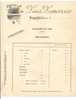 Facture  (Tarif)  Distillerie De Kirsch & D´Absinthe  -  Louis Lemercier  -  Fougerolles  (71) - Invoices