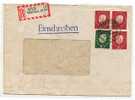 Bund Mi.N°304  Kleiner Heuss Als Paar Mit Zusatzfrankatur Auf Einschreibebrief Gestempelt München 10. 8. 59 - Storia Postale