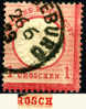 Deutsches Reich Mi.N°Plattenfehler 19 X Gest. 1872,Adler Mit Großem Brustschild Mit Plattenfehler N° 19 X S In GROSCHEN - Oblitérés