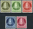 Germany Berlin 9N75-79 Mint Never Hinged Freedom Bell Set From 1951-52 - Neufs