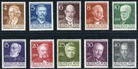 Germany Berlin 9N84-93 Mint Never Hinged Portrait Set From 1952-53 - Unused Stamps