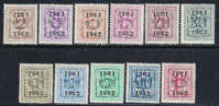 PO 712**-713**-715**-716**717**-718**719**-720**-722**-723**-724** - Typo Precancels 1951-80 (Figure On Lion)