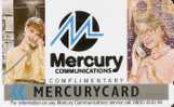 MER77 TARJETA DE MERCURY DE COMPLIMENTARY CARD - Mercury Communications & Paytelco