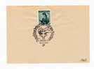 Sonderstempel-Blatt - 22.V.54 -  Jungschar Bringt Das Licht V. Lourdes (SSt 108) - Storia Postale