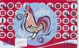 Télécarte COQ (230) ZODIAQUE * COCK PHONECARD HOROSCOPE * HAAN * HAHN *  ROOSTER * DIERENRIEM * ZODIAC * HOROSCOOP - Zodiaco