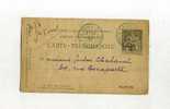 - FRANCE . CARTE-TELEGRAMME DE 1895 - Pneumatische Post