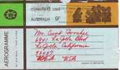 Aerograma PERTH (Australia) 1966.  Christmas - Cartas & Documentos