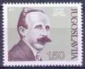 YU 1977-1691 100A°PETAR KO?I?, YUGOSLAVIA, 1v, MNH - Unused Stamps