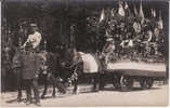 Vendée Les Essarts Cavalcade De 1919 Attelage Fleurie Par Chevaux Carte Photo - Les Essarts