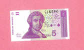 Billet De Banque Nota Banknote Bill 5 Dinars CROATIE CROATIA REPUBLIKA HRVATSKA - Croatie