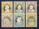 Tchécoslovaquie  :  Yv  858-63  *    Mozart - Unused Stamps