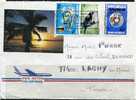 Nouvelle Calédonie-lettre Illustrée Avec Timbres YT 540/542 Et PA 252 - Covers & Documents