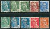 ● FRANCIA 1945 / 47 Marianna - N. 716 A . . .  Usati - Cat. ? € -  N. 985 - 1945-54 Marianne (Gandon)