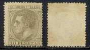 ESPAGNE - ALPHONSE XII /  1879 # 192 - 10 P. BRUN OLIVE (*) / COTE 1750.00 EURO - Ungebraucht