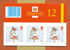 GREAT BRITAIN  2001 SG2239a CHRISTMAS 12 .  BOOKLET PANE.  MNH** - Carnets