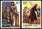 ESPAÑA 1988 - FIESTAS POPULARES -SEMANA SANTA EN VALLADOLID Y  MALAGA - Edifil 2933-34 - Yvert 2549-2550 - Pâques