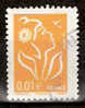 Timbre France Y&T N°3731b (03) Obl. Marianne De Lamouche 0.01 €.(Phil@poste)  Jaune. Cote 0.15 € - 2004-2008 Marianne De Lamouche