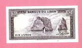 Billet De Banque Nota Banknote Bill 10 Dix Livres LIBAN LEBANON - Liban