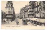 Cp , 76 , LE HAVRE , La Rue De PARIS , 1916 , Tramway , Café - Unclassified