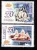 550 YEARS FROM THE BIRTH OF AMERIGO VESPUCCI 1454-1512,CTO,VFU, Full Set 2004,Romania. - Us Independence