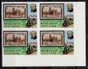 Ivory Coast Sc515 Rowland Hill, Train, Stamp On Stamp, Sc125, Imperf Block RD - Rowland Hill