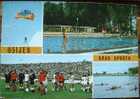 POSTCARD OSIJEK SPORT TOWN PARACHUTTING ROWING SOCCER SWIMMING - Rowing