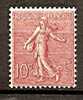 FRANCE - 1903/24 - Type Semeuse Lignée De Roty - Yvert # 129 - MINT (LH) - 1903-60 Sower - Ligned