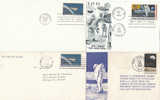 5 LETTRES  COSMOS  APOLLO  1962 ET 1969 - Africa