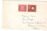 34020)lettera Con 2x20d Europa Cept + Annullo Da Bougernst A Catania Il 12-1-1954 - Brieven En Documenten